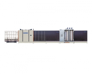 立式自動板內合片中空玻璃生產線（三毛刷、自動合片、板壓）